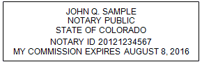 Notary Seal Example